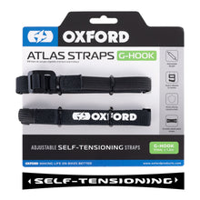 Load image into Gallery viewer, Oxford Atlas G-Hook 17mm X 1.2m Black (Pair)