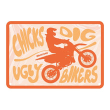 Load image into Gallery viewer, Oxford Garage Metal Sign: Chicks Dig Ugly Bikers