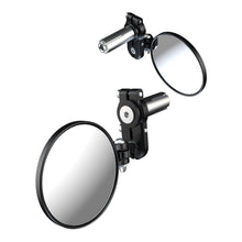 Load image into Gallery viewer, Oxford Fold Away Mirror Black 76mm Diameter