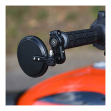 Load image into Gallery viewer, Oxford Fold Away Mirror Black 76mm Diameter