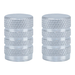 Oxford Gripper Valve Caps - Silver