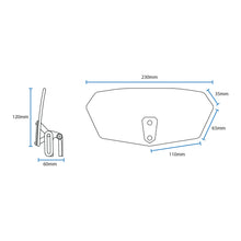 Load image into Gallery viewer, Oxford Wind Deflector- Clear 260 X 125mm