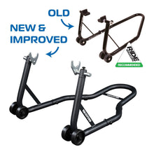 Load image into Gallery viewer, Oxford Black Rear Paddock Stand (with L &amp; U lifters)