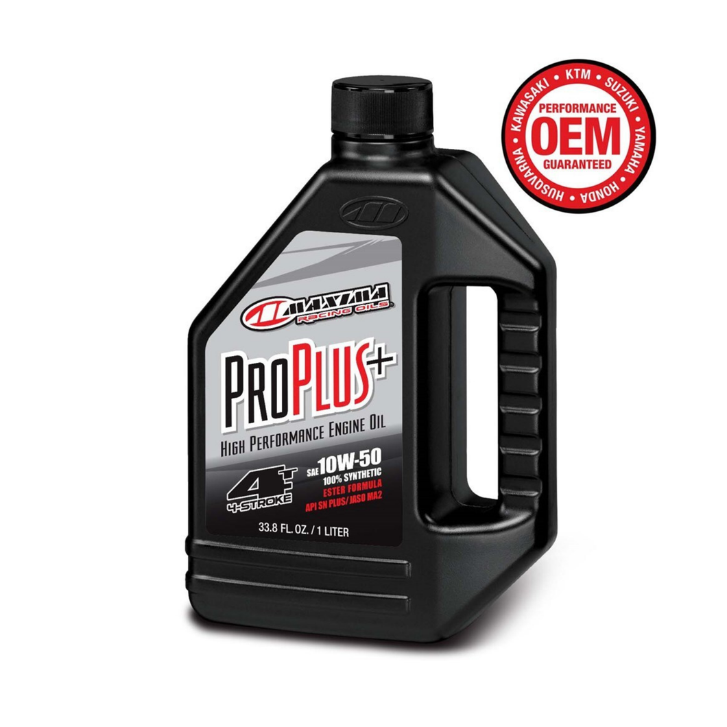Maxima 1L 10W50 Pro Plus+ 100% Synthetic 4 Stroke Engine Oil
