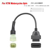 OBD2 Adaptor Cable for BSA KTM CFMOTO Yamaha Honda Ducati