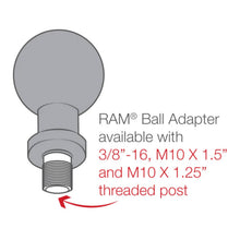 Load image into Gallery viewer, RAM Ball Adapter with M10 X 1.5 Threaded Post