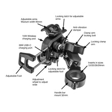 Load image into Gallery viewer, Rocky Creek MotoPlug Phone Holder &amp; Charger Wireless &amp; USB-C