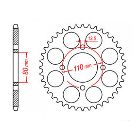 MTX 333 Steel Rear Sprocket #630 (11-405)