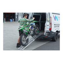 Load image into Gallery viewer, WHITES 002 ALLOY RAMP FOLDING 226X30c 340kg rated X-Barstyle