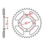 XAM Sprocket Kit Honda CT110X O-Ring 15/45