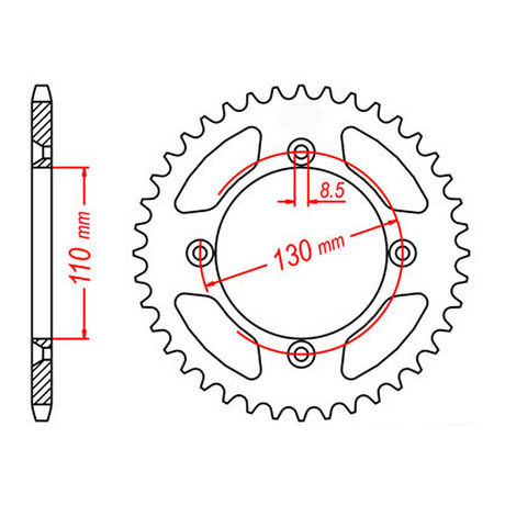 XAM Sprocket Kit Honda CR80 / 85 15/49