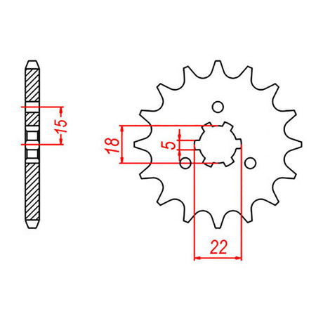XAM Sprocket Kit Kawasaki KX125 '96-'97 13/50