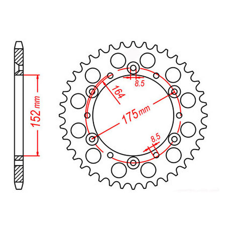 XAM Sprocket Kit Yamaha TT250 R '96-'98 & '03-'04 - 520AX 14/44
