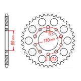 XAM Sprocket Kit Honda CBR600 '87-'90 X-Ring Gold 15/43