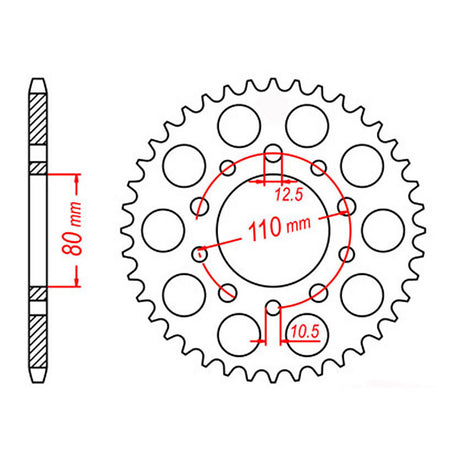 XAM Sprocket Kit Honda CBR1000F (SC21)X-Ring 17/43