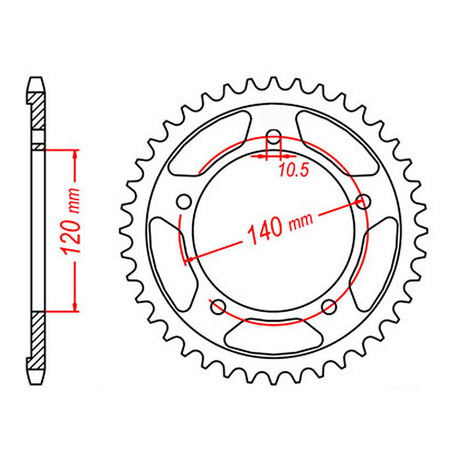 XAM Sprocket Kit Suzuki GSXR600 '06-'10 X-Ring Gold16/43
