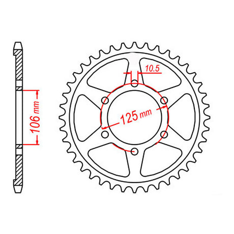 XAM Sprocket Kit Triumph Tiger 800/XC '06-'15 X-Ring 16/50