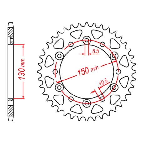 XAM Sprocket Kit Yamaha FZ6/R '10-'15 X-Ring Gold 16/46