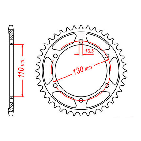 XAM Sprocket Kit Yamaha R6 '06-'15 X-Ring 16/45
