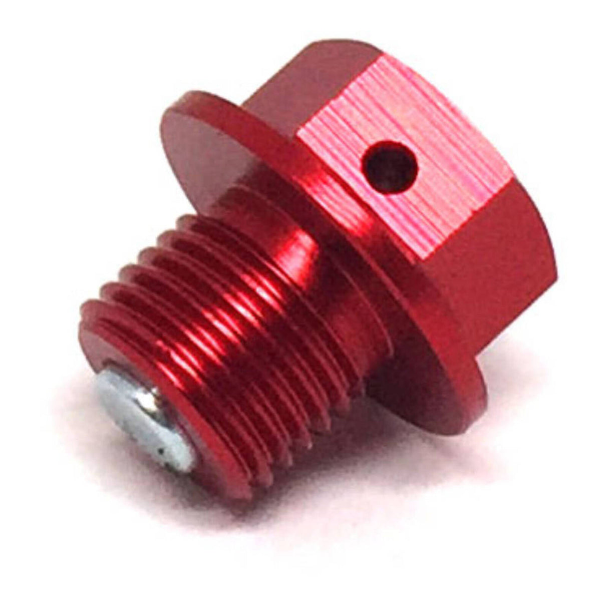 Zeta Magnetic Drain Bolt M12 x 10 P1.25 - Red