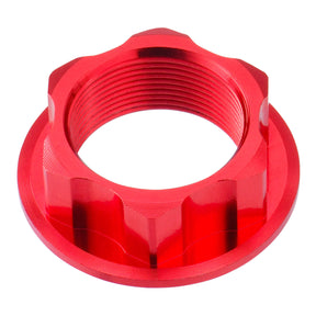 Zeta Steering Stem Nut - Kawasaki/Honda KX/CRF - Red