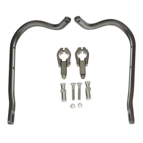 Zeta Armour Handguards Bent for 28.6mm Handlebars - Titanium