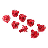 Zeta Fork Guard Bolt Set 8-Piece Honda - Red