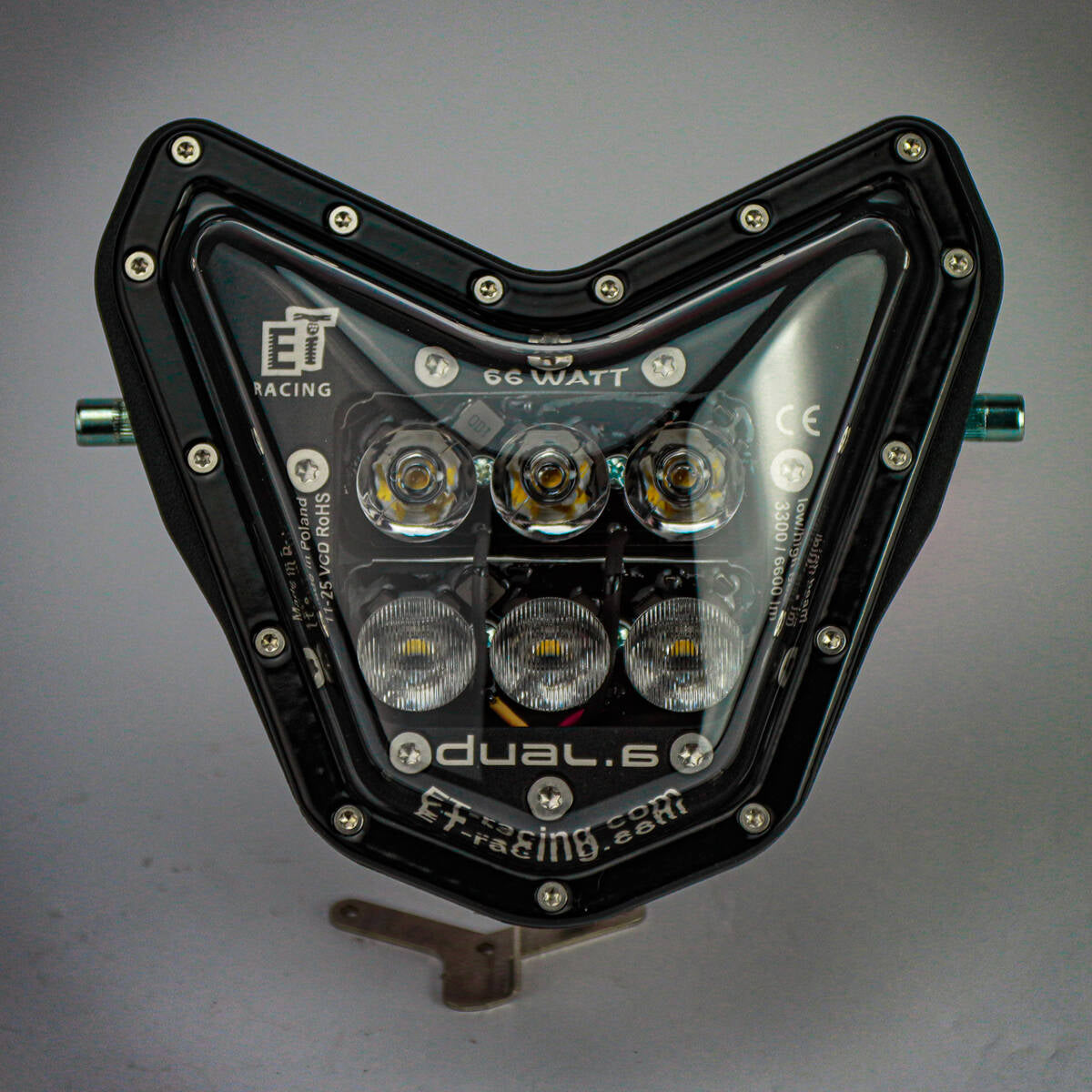 Dual.6  Headlight for Sherco 2024+ Black