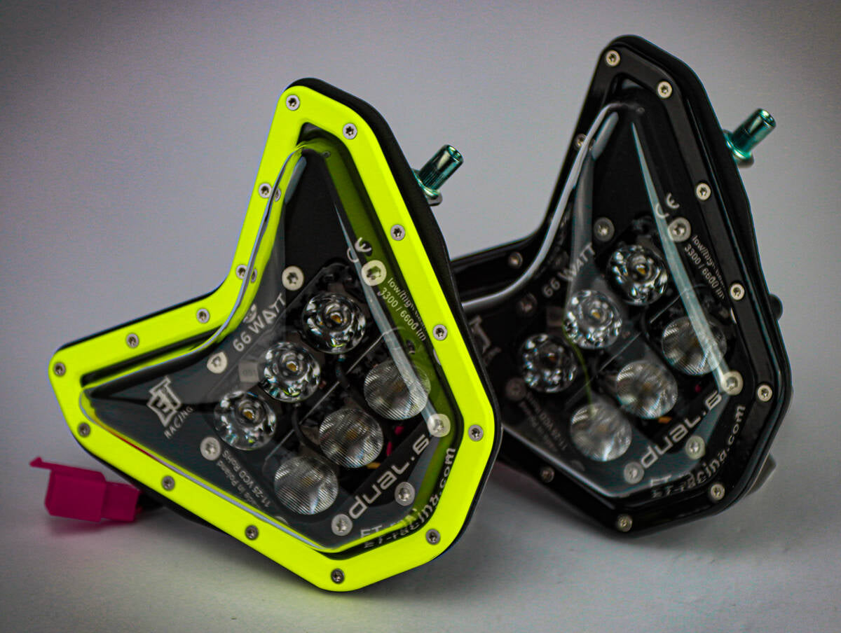 Dual.6  Headlight for Sherco 2024+ Fluro