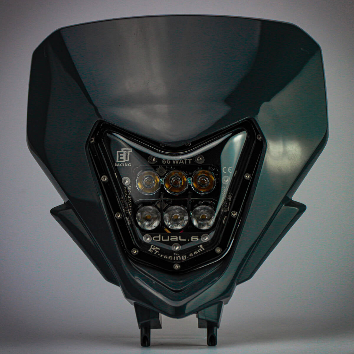 Dual.6  Headlight for Sherco 2024+ Black