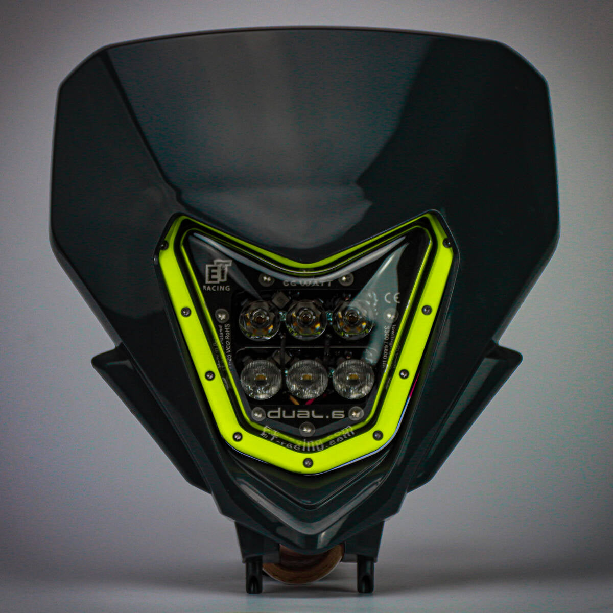 Dual.6  Headlight for Sherco 2024+ Fluro