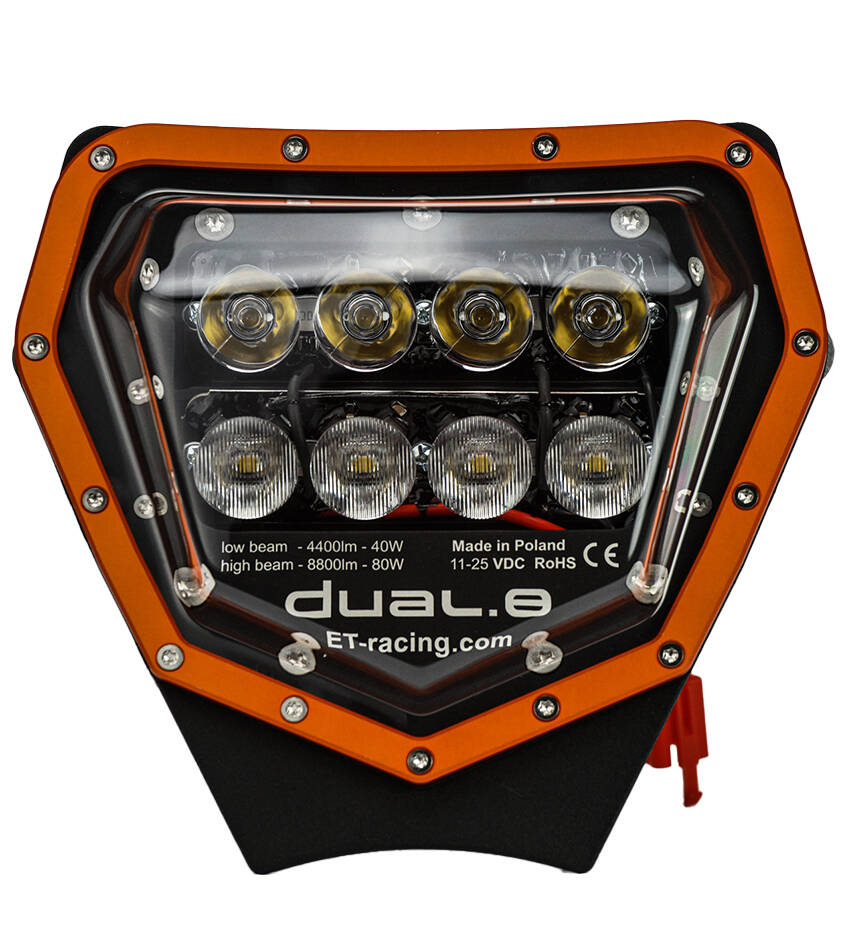 Dual.8 Headlight for KTM 150-500cc 2024 up TBI/ EXC-F/XC/XC-F