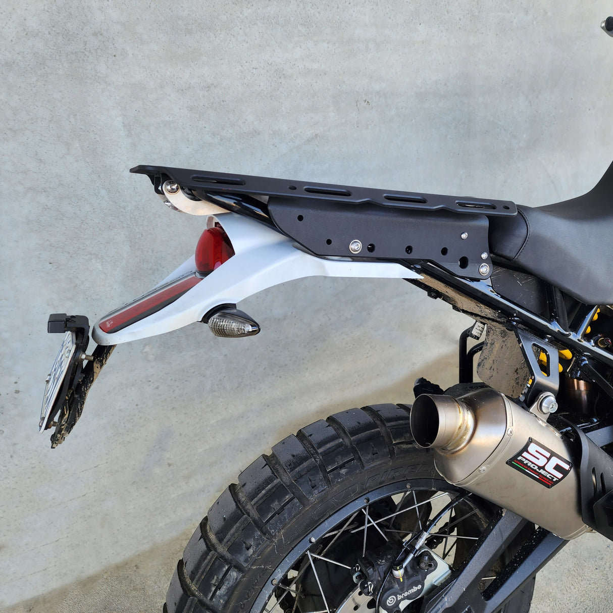 Ducati Desert X Rear carry rack- Solo Highline Hinged