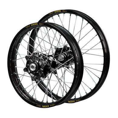 KTM Haan Cush Drive Black Hubs / Excel Black Rims Wheel Set 500 EXC-F 2016-2023 (21*1.6 / 19*2.15)