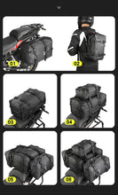 Load image into Gallery viewer, Rhinowalk 8L ADV Pannier &amp; Rear Bag Black