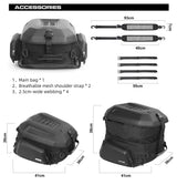 Rhinowalk Hard Shell Tail Bag 23L-35L Expandable