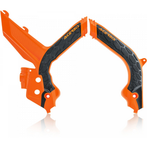 Acerbis X-GRIP Frame Guards KTM EXC EXCF 20-23 Orange Black