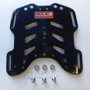 Rear Compact Tail Rack Luggage Plate Extension - Yamaha XT690/ T700 Tenere