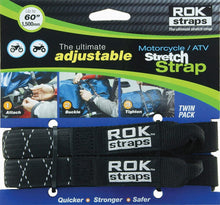 Load image into Gallery viewer, Rok Straps - Motorcycle adjustable stretch strap (Pair)