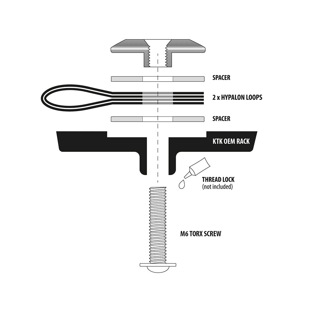 Kriega OS Rack Loops for KTM 1090 1190 1290